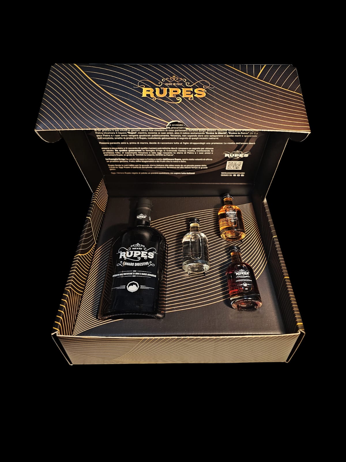 Amaro Rupes (Classic) con 3 degustazioni di grappa