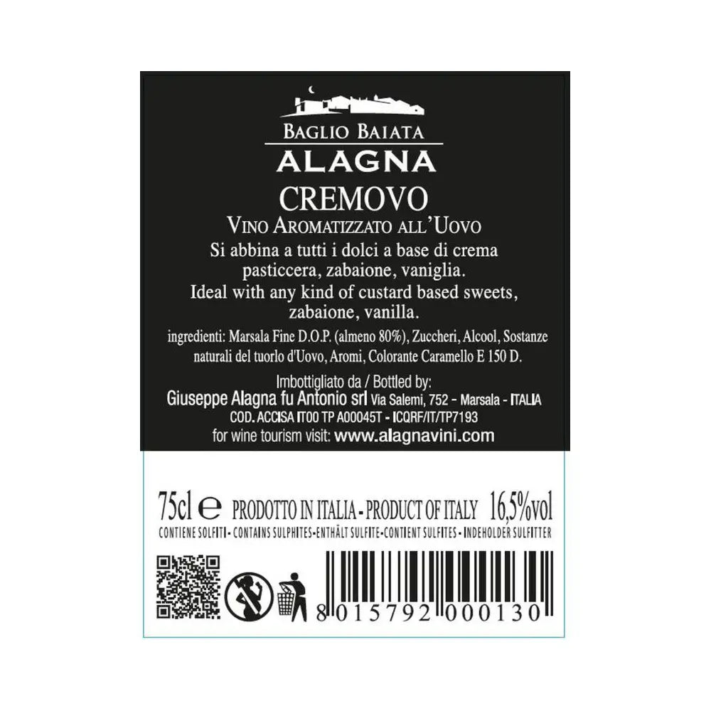 Cremovo Vino aromatizzato dolce