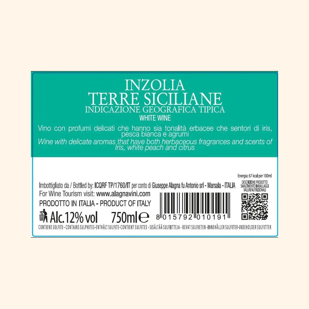 Inzolia Inari’ Vino bianco siciliano